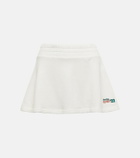 Reina Olga Serena waffle-knit cotton tennis skirt