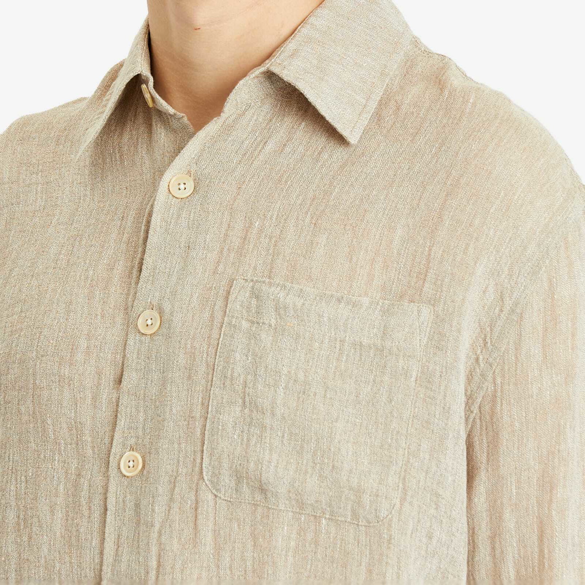 Our Legacy Men's Above Shirt in Pollen Dust Sparse Crepe Weave Our