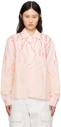 Sky High Farm Workwear Pink Flame Shirt