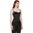 Olivier Theyskens Black Silk Tanepa Corset Top