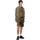 Versace Black Leopard Barocco Print Sweater