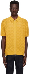 BEAMS PLUS Yellow Mesh Polo