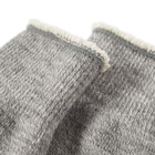 RoToTo Double Face Sock in Mid Grey