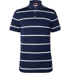 RLX Ralph Lauren - Striped Tech-Piqué Golf Polo Shirt - Blue