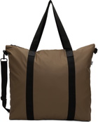 RAINS Brown Waterproof Tote