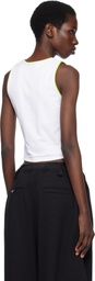 Casablanca White Diamond Logo Tank Top