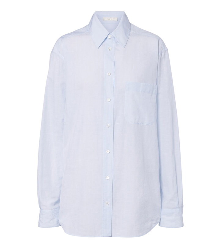 Photo: The Row Gavina cotton chambray shirt