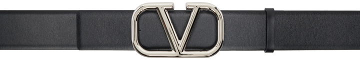 Photo: Valentino Garavani Black VLogo Belt