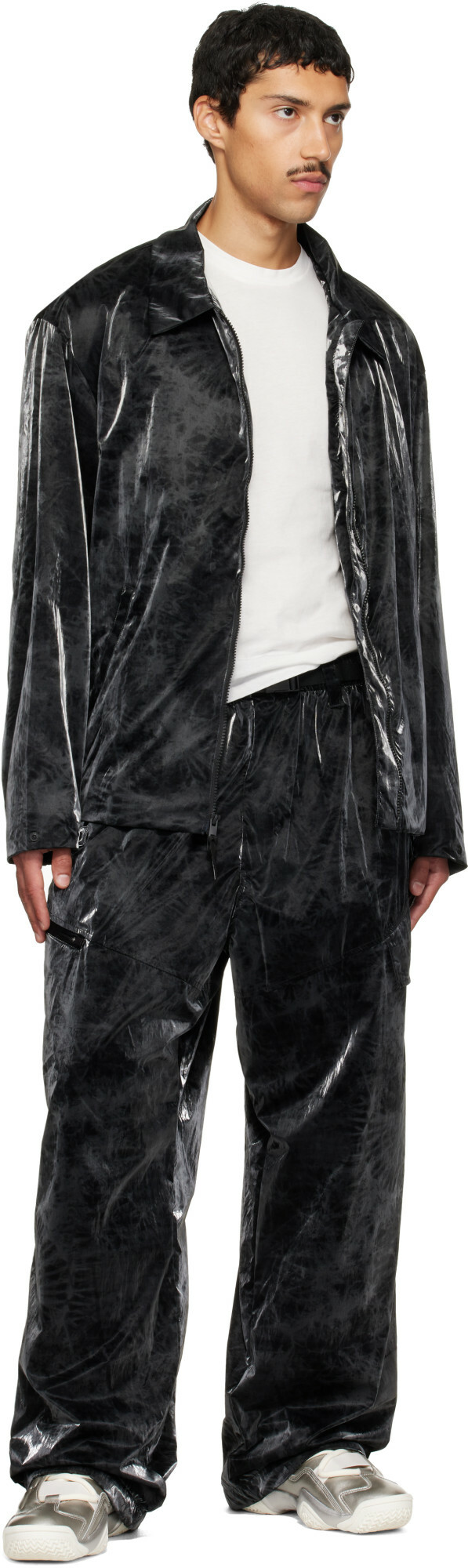 Y-3 Black Marble Nylon Blouson Jacket