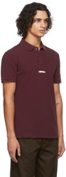 Maison Margiela Burgundy Label Polo