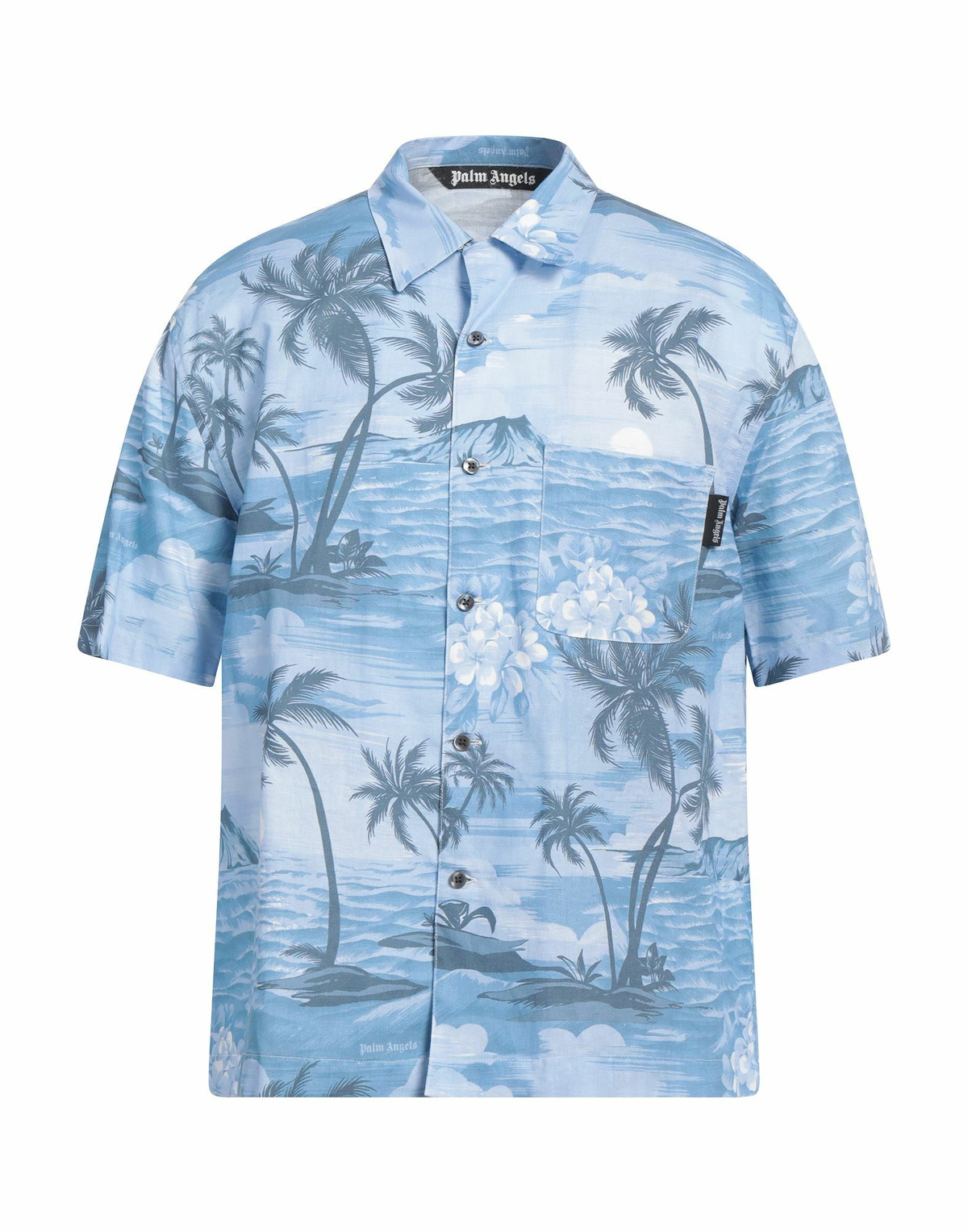 Palm Angels Mens Shirt Light in Blue