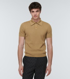 Gucci - Ribbed-knit polo top