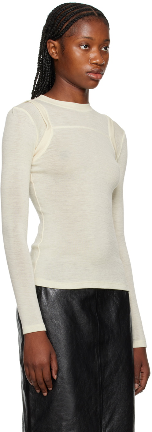 Maiden Name Off-White Eva Long Sleeve T-Shirt