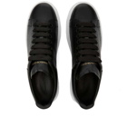 Alexander McQueen Men's Heel Tab Wedge Sole Sneakers in Black