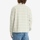 Bram's Fruit Men's Tea Cloth Overshirt in White/Green