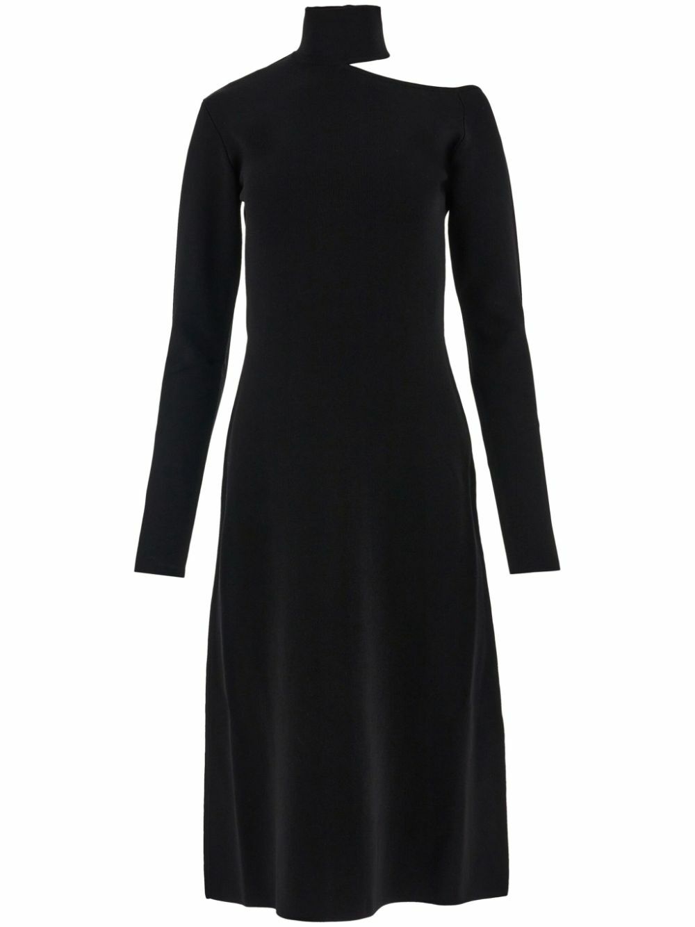 【送料&関税込】Ferragamo Midi Black Dress With Cut-out And Ferragamo cut-out Detailed Midi Dress | Black | FARFETCH