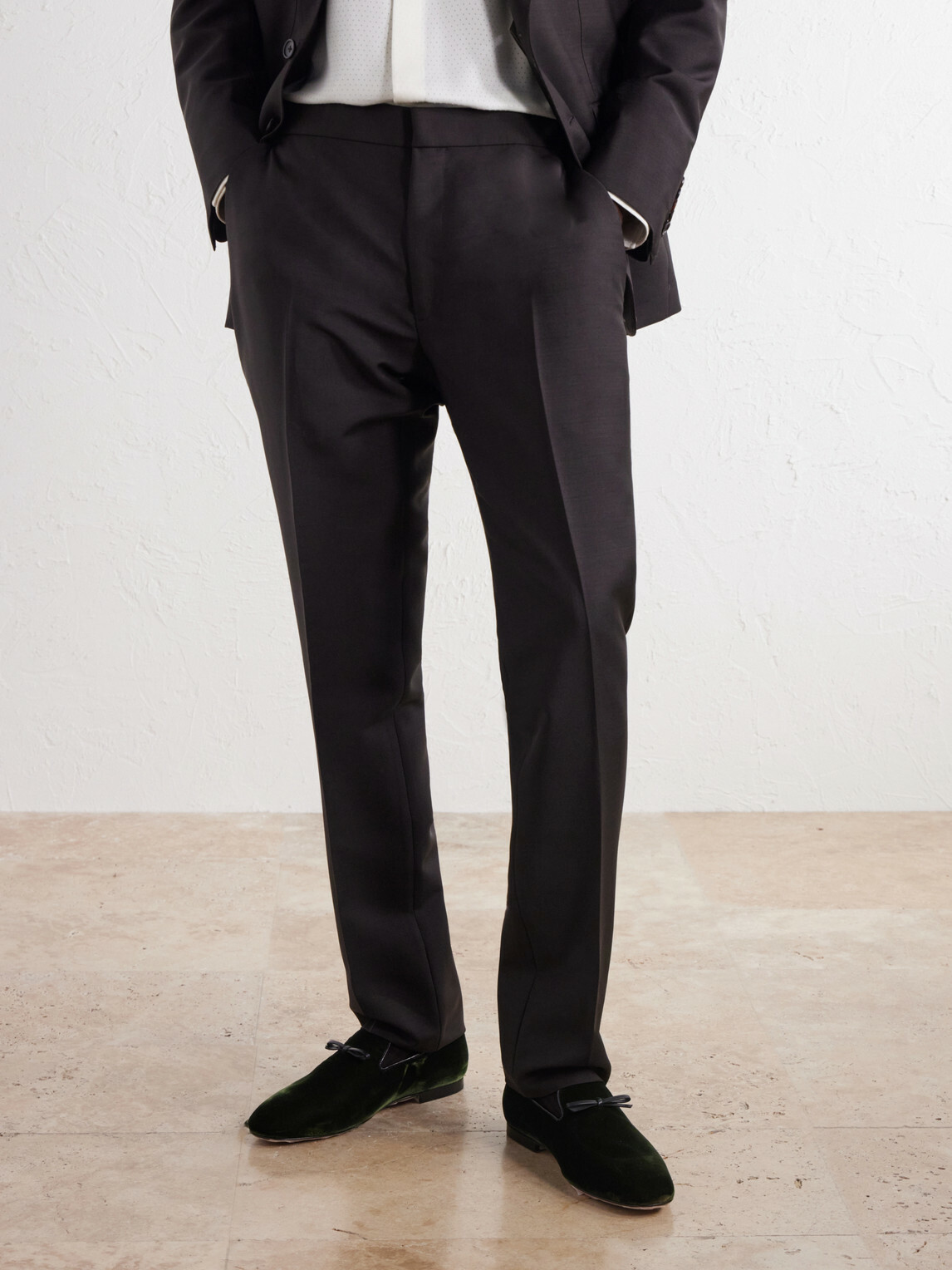 TOM FORD - Scott Bow-Detailed Velvet Loafers - Green