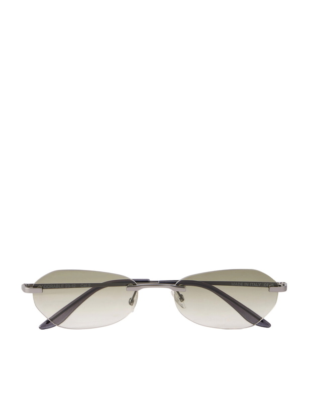 Photo: Our Legacy - Adorable Round-Frame Metal Sunglasses