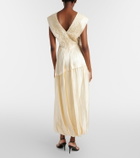 Xu Zhi Lace-trimmed maxi dress