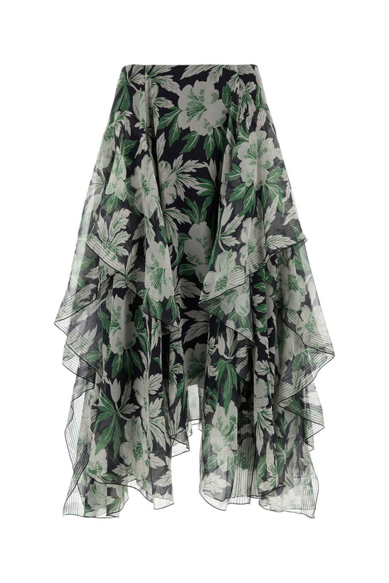 Photo: Loewe Printed Silk Skirt