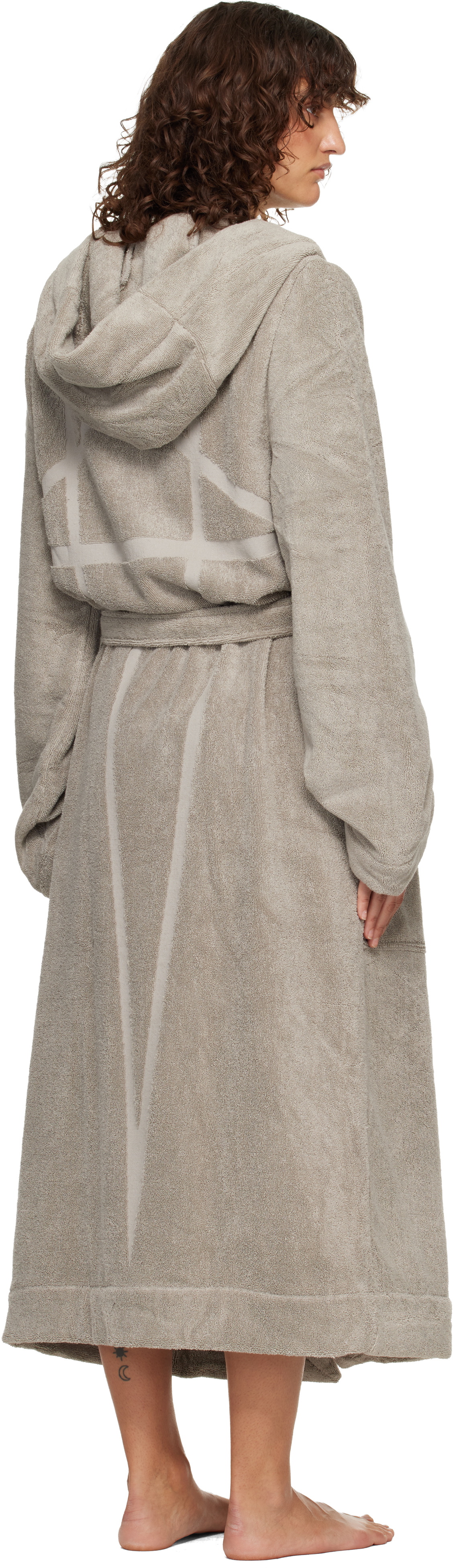 Rick Owens Off-White Temple Pentagram Bathrobe