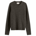 Folk Men's Chain Crew in Dark Olive