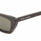 Saint Laurent Sunglasses Women's Saint Laurent SL 277 Sunglasses in Havana/Grey 