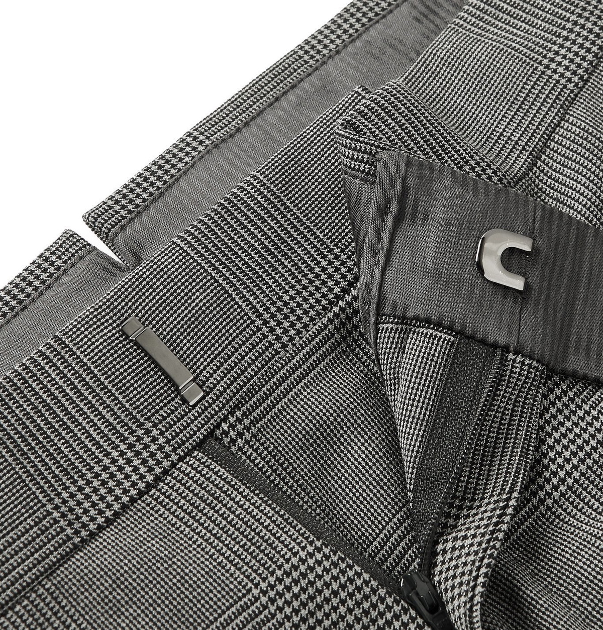 TOM FORD - O'Connor Prince of Wales Checked Wool-Blend Suit Trousers - Gray
