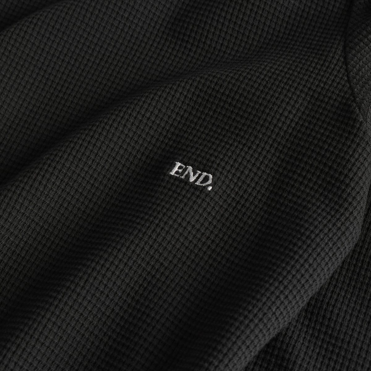 END. Men's Recruit Henley in Cinder Black