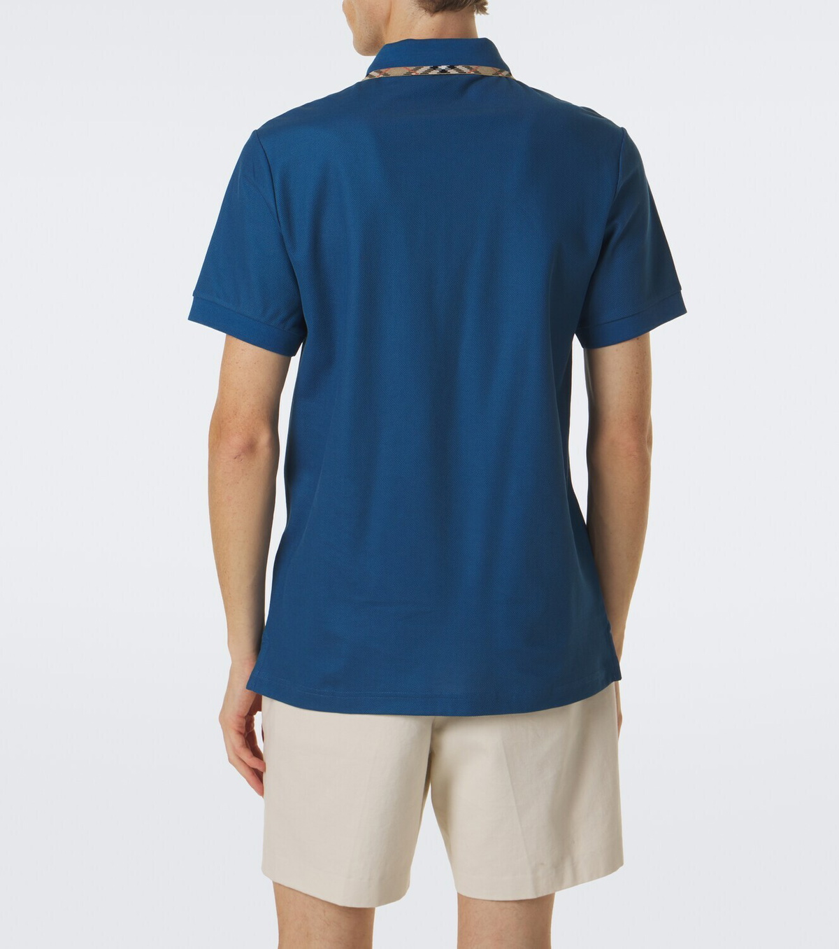 Burberry Burberry Check cotton piqué polo shirt