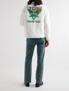 Casablanca - Tennis Club Logo-Print Shell Coach Jacket - White