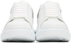 Alexander McQueen White & Silver Oversized Sneakers