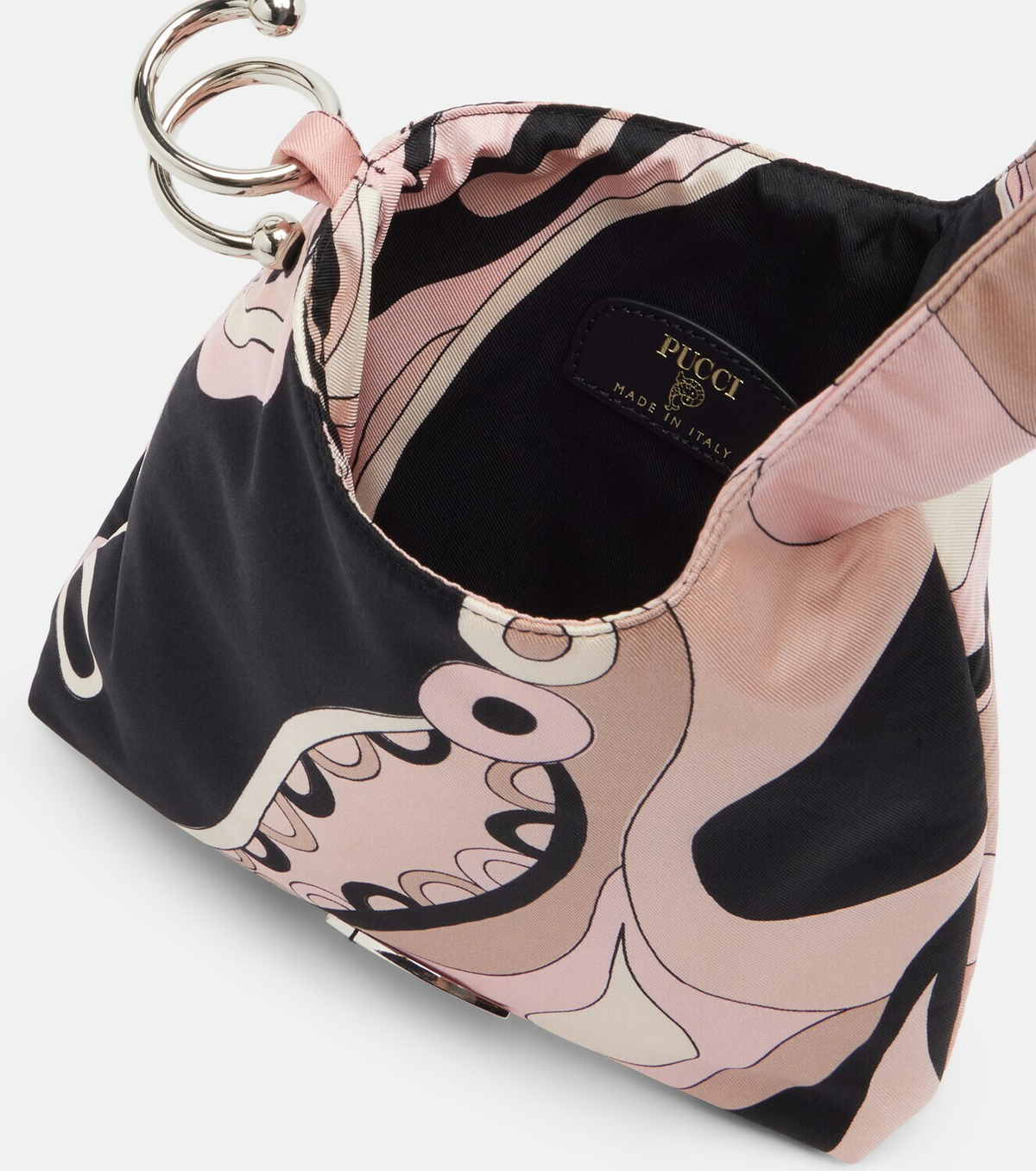 Pucci Emilio Orchidee silk twill top-handle bag