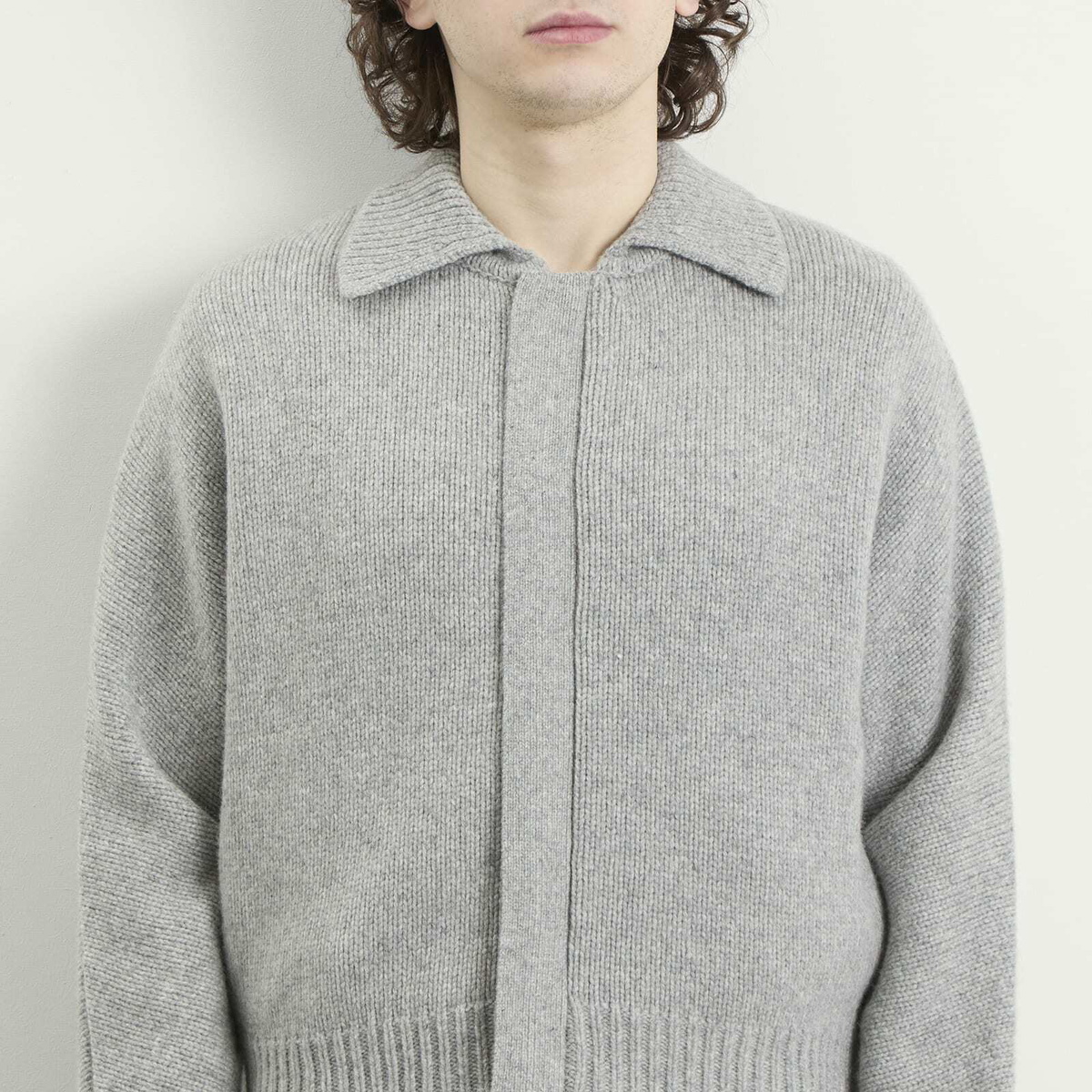 Entire Studios Men's Marla Knitted Bomber Jacket in Steel