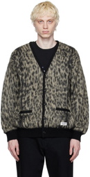 WACKO MARIA Beige Leopard Cardigan
