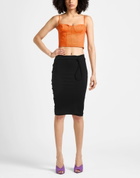 Gauge81 Womens Midi skirt in Black