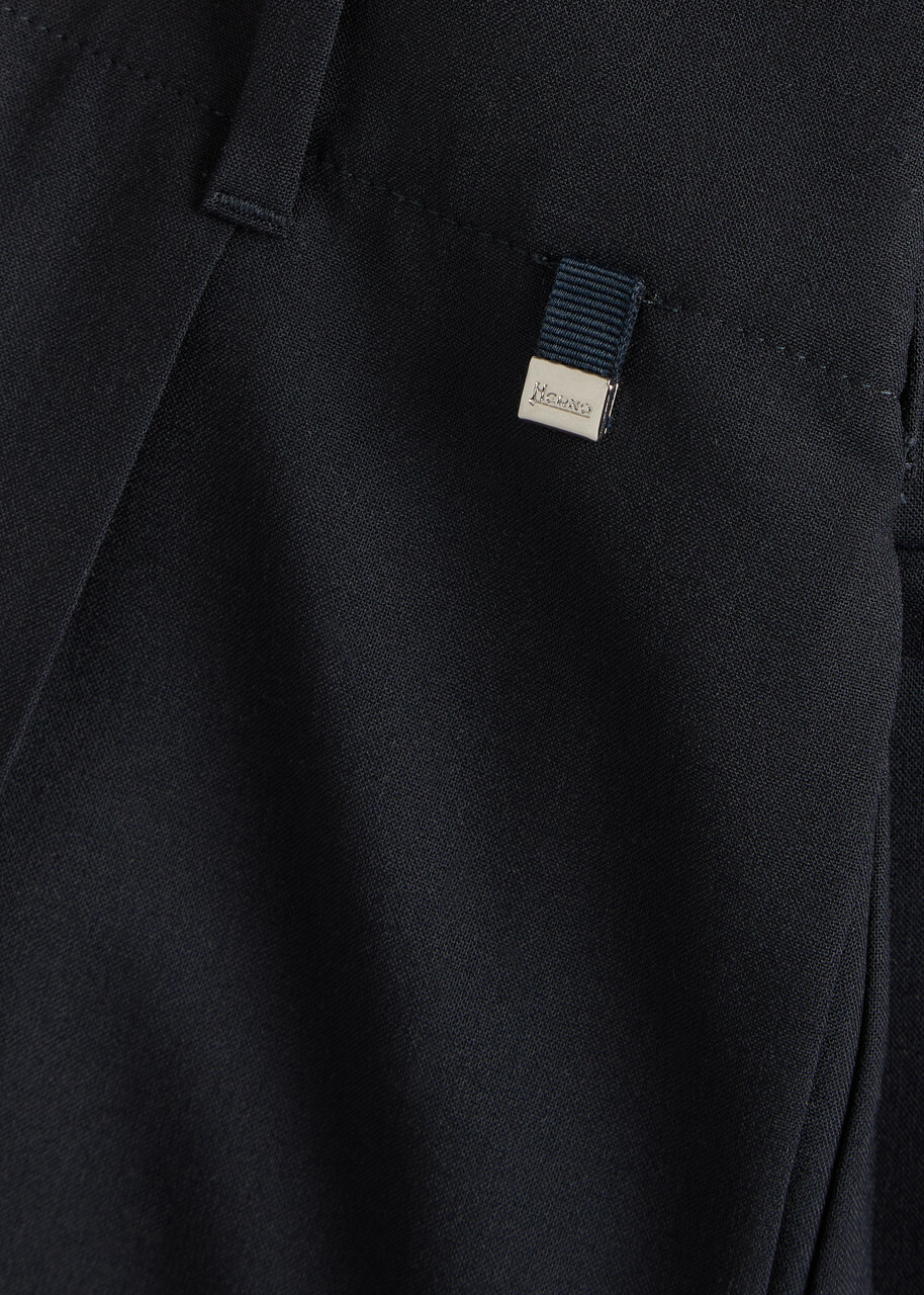 Herno Straight-leg Stretch-woven Trousers Blue