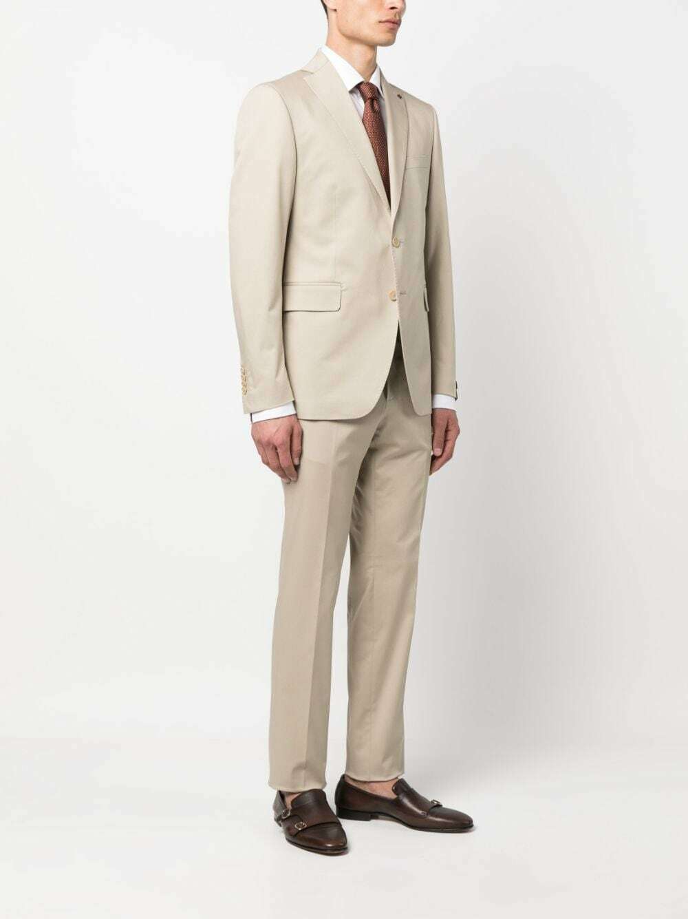 Tagliatore double-breasted suit - White