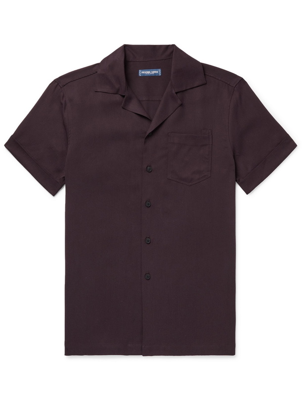 Photo: FRESCOBOL CARIOCA - Camp-Collar TENCEL Shirt - Purple - M