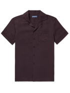 FRESCOBOL CARIOCA - Camp-Collar TENCEL Shirt - Purple - M