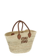 Miu Miu Raffia Shopping Bag