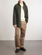 Loro Piana - Horsey Leather-Trimmed Storm System® Tech-Shell Field Jacket - Green