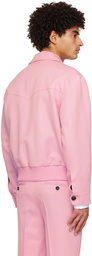 Ernest W. Baker Pink Western Harrington Jacket