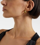 Loewe Snake sterling silver hoop earrings