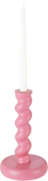 POLSPOTTEN Pink Twister M Candle Holder