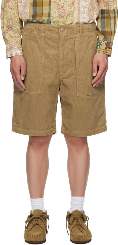 Photo: Engineered Garments Khaki Fatigue Shorts