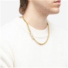 AMI Paris Men's Heart Chain Necklace in Gold