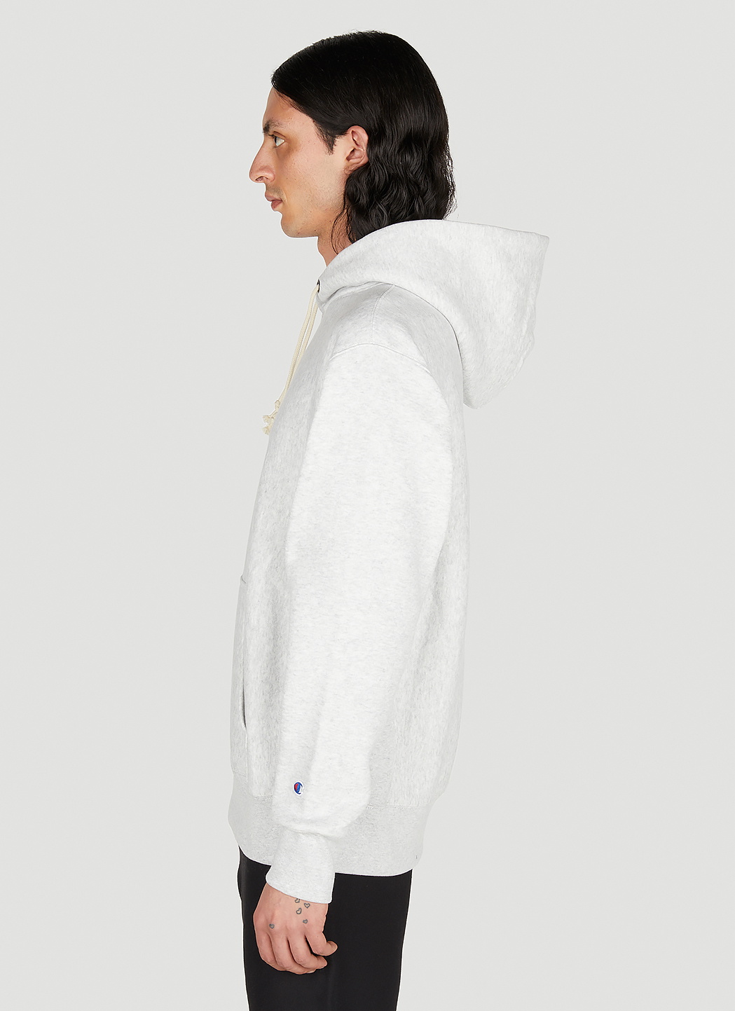Champion Logo Embroidered Hooded Sweatshirt