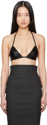Rick Owens Black Hollywood Leather Bra