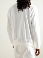 Nike Tennis - Court Heritage Logo-Appliquéd Tech-Jersey Tennis Jacket - White